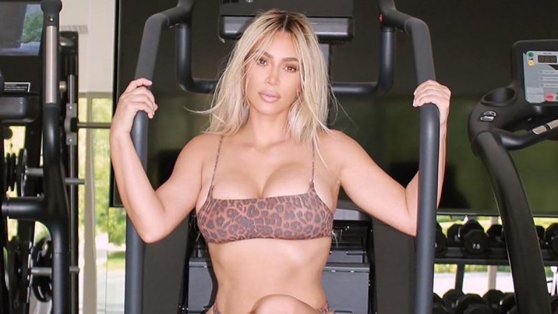 Kim's Sexy Quarantine Workout in Bikini